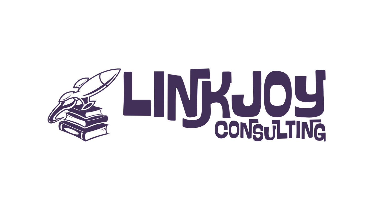 Untitled Alternate LinkJoy Consulting logo lockup adapted for different backgrounds and use cases.