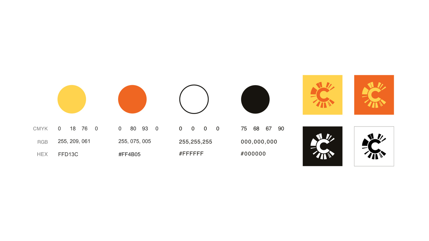Untitled ClearSky color palette featuring soft neutrals and accent colors designed for calm, non-intrusive use.
